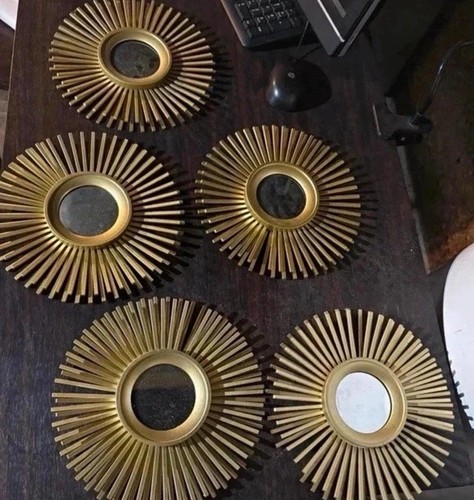 Set gold sunburst plastic - sunburst,