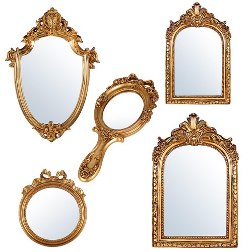 Pcs vintage gold mirror - 5,
